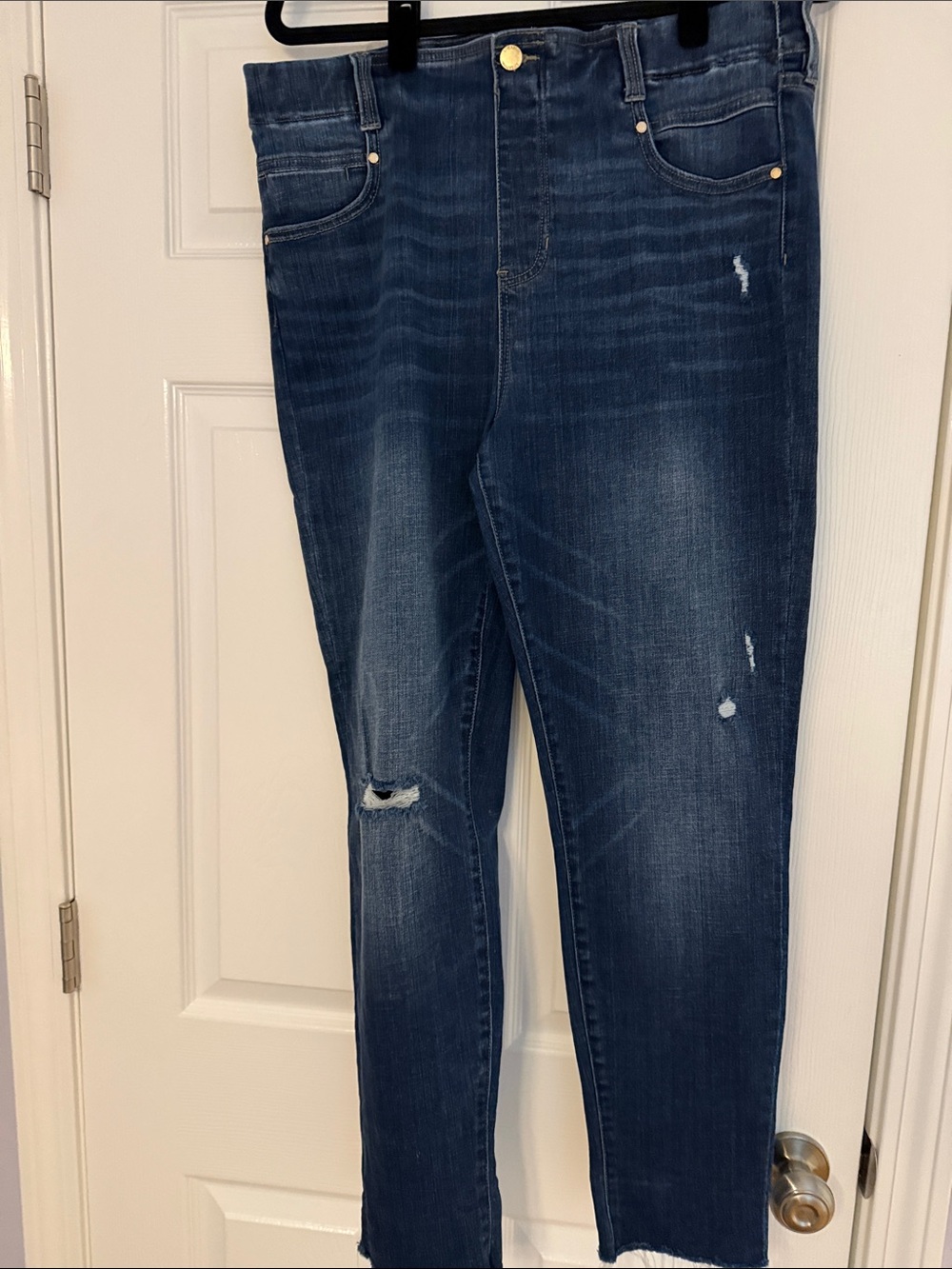 Liverpool Women’s Slim Jeans in Dark and Light Blue Wash